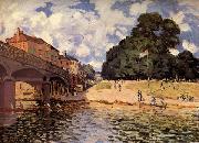 Alfred Sisley Bridge at Hampton Court oil painting picture wholesale